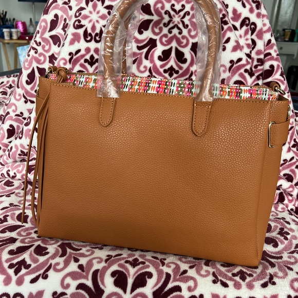 Brand new 2-in-1 Cognac Multi Out of Office Handbag - Picture 2 of 7